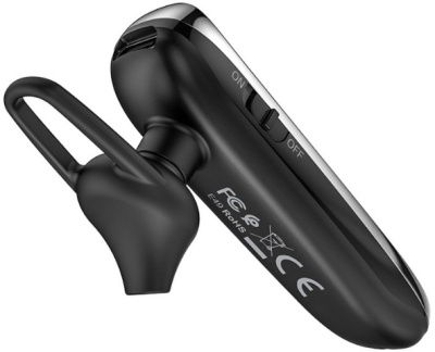 Гарнитура внутриканальные Hoco E49 черный беспроводные bluetooth крепление за ухом