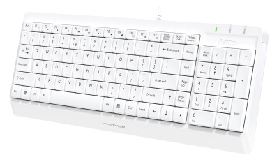 Клавиатура + мышь A4Tech Fstyler F1512 клав:белый мышь:белый USB (F1512 WHITE)