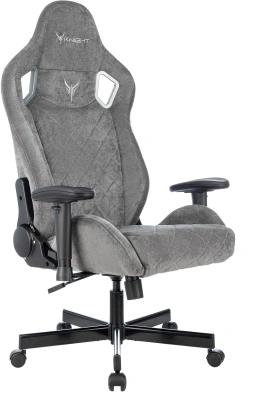 Кресло игровое Knight Outrider LTD серый Light-19 с подголов. крестов. металл