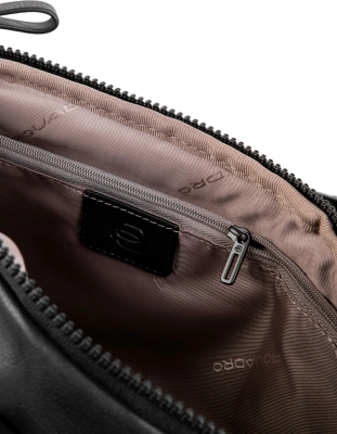 Рюкзак слинг Piquadro Harper CA6784AP/N черный натур.кожа