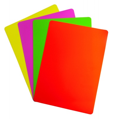 Доска для лепки Silwerhof 957008 Neon прямоугольная A5 пластик 1мм зеленый (10 шт. в упаковке)