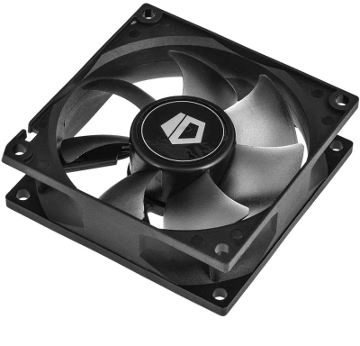 Вентилятор для корпуса ID-Cooling NO-8025-SD 80х80x25 черный 3-pin 21дБ Ret