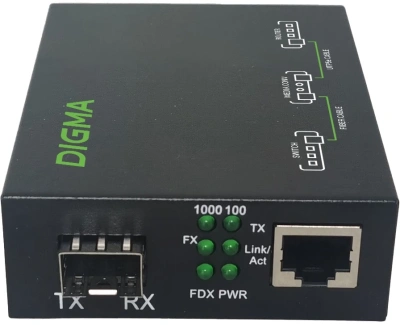 Медиаконвертер Digma DMC-1G-SFPL