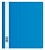 Папка-скоросшиватель Бюрократ Люкс -PSL20A5BLUE A5 прозрач.верх.лист пластик синий 0.14/0.18