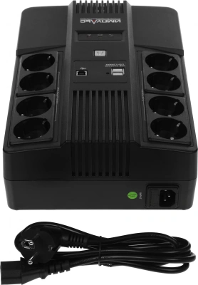 Источник бесперебойного питания Импульс Мастер 800 480Вт 800ВА черный