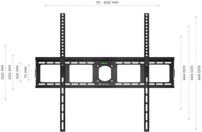 Кронштейн для телевизора Onkron UF4 черный 55"-100" макс.75кг настенный фиксированный