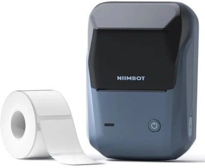 Термопринтер Niimbot B1 Pro (1747727) 300dpi 40мм/с/USB/BT для печ.этик. голубой