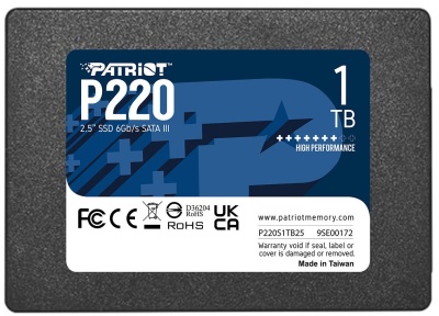 Накопитель SSD Patriot SATA-III 1TB P220S1TB25 P220 2.5"