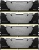 Память DDR4 4x32GB 3200MHz Kingston KF432C16RB2K4/128 Fury Renegade Black RTL Gaming PC4-25600 CL16 DIMM 288-pin 1.35В kit dual rank с радиатором Ret