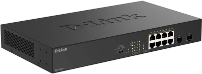 Коммутатор D-Link DGS-1010P/B1A (L2) 8x1Гбит/с 2SFP 8PoE 8PoE+ 125W неуправляемый