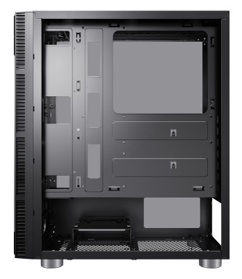 Корпус Accord 3407 черный без БП ATX 8x120mm 2xUSB2.0 1xUSB3.0 audio bott PSU