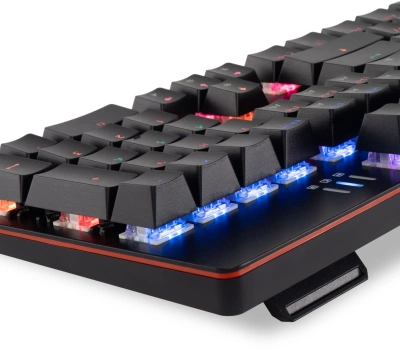 Клавиатура Оклик 990 G2 механическая черный USB Multimedia for gamer LED (1875240) кабель 1.8м