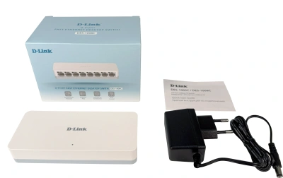 Коммутатор D-Link DES-1008C/C1A (L2) 8x100Мбит/с неуправляемый