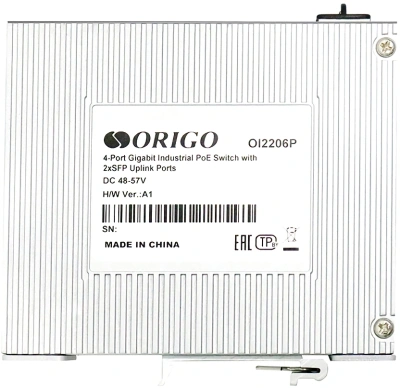 Коммутатор Origo OI2206P/120W OI2206P/120W/A1A (L2) 4x1Гбит/с 2SFP 4PoE 4PoE+ 120W неуправляемый