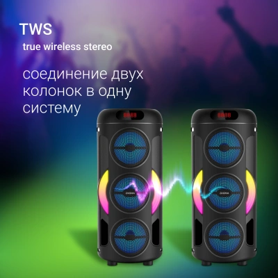 Минисистема Digma D-MC1721 черный 10Вт FM USB BT micro SD