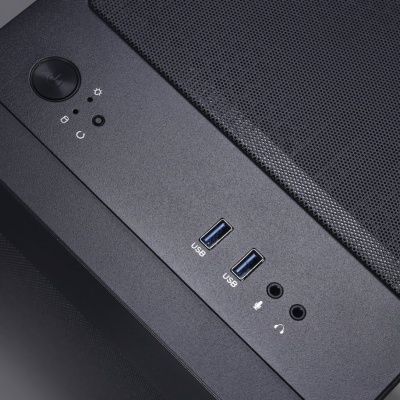 Корпус Lian-Li Lancool 205M Mesh черный без БП mATX 3x120mm 2x140mm 2xUSB3.0 audio bott PSU