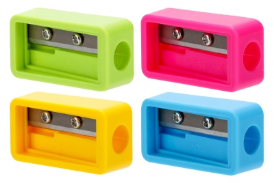 Точилка для карандашей ручная Deli EH556 1 отверстие пластик ассорти