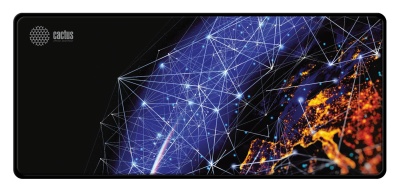 Коврик для мыши Cactus Blue Cosmic черный/рисунок 900x400x3мм