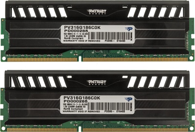Память DDR3 2x8GB 1866MHz Patriot PV316G186C0K Viper 3 RTL Gaming PC3-14900 CL10 DIMM UDIMM 240-pin 1.5В dual rank с радиатором Ret