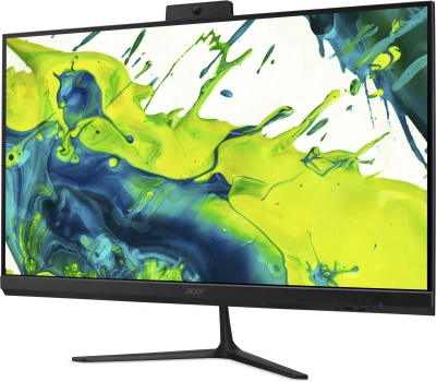 Моноблок Acer Aspire C24B-GARL 23.8" Full HD Core Ultra 5 225U (1.3) 16Gb SSD512Gb Graphics Eshell GbitEth WiFi BT клавиатура мышь Cam черный 1920x1080