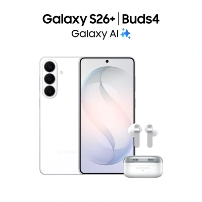 Смартфон Samsung SM-S947B Galaxy S26+ 256Gb 12Gb белый моноблок 3G 4G 2Sim 6.7" 1440x3120 Android 16 50Mpix 802.11 a/b/g/n/ac/ax/be NFC GPS GSM900/1800 GSM1900 Protect