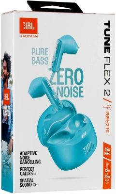 Гарнитура вкладыши JBL Tune Flex 2 синий беспроводные bluetooth в ушной раковине (JBLTFLEX2TQE)