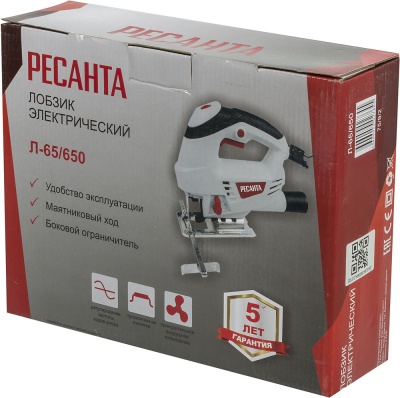 Лобзик Ресанта Л-65/650 650Вт 3000ходов/мин от электросети