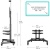 Стойка для телевизора Onkron TS1552 черный 40"-70" макс.60.5кг напольный мобильный