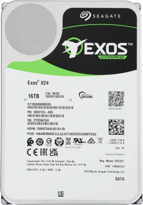 Жесткий диск Seagate SATA-III 16TB ST16000NM002H Server Exos X24 4KN (7200rpm) 512Mb 3.5"