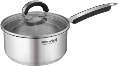 Ковш Rondell Brando RDS-1803 1.3л. d=16см (с крышкой) стальной