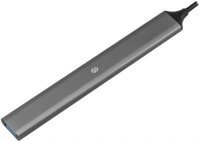 Разветвитель USB-C + USB-A Digma DHUB-7USB-AC-3.0 7порт. серебристый