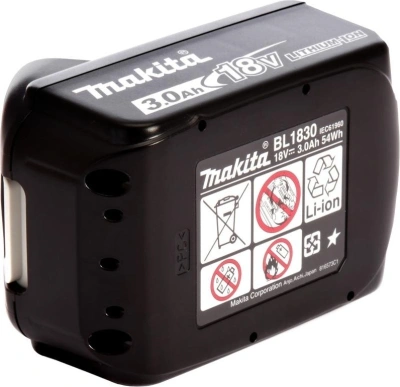 Батарея аккумуляторная Makita BL1830B 18В 3Ач Li-Ion (632G12-3)