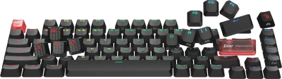 Клавиатура A4Tech MS76 механическая черный USB Multimedia for gamer LED кабель 1.8м