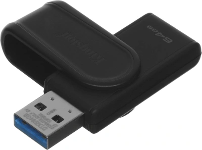 Флеш Диск Kingston 64GB DataTraveler Exodia S DTXS/64GB USB3.0 черный