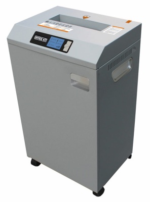 Шредер Office Kit S600 1.9x15 серый (секр.P-5) фрагменты 17лист. 60лтр. скрепки скобы пл.карты CD
