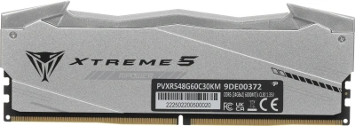 Память DDR5 2x24GB 6000MHz Patriot PVXR548G60C30KM Viper Xtreme 5 RGB RTL Gaming PC5-48000 CL30 DIMM UDIMM 288-pin 1.35В с радиатором Ret