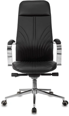 Кресло эргономичное Бюрократ CH-610SL-Lux черный экокожа крестов. металл хром