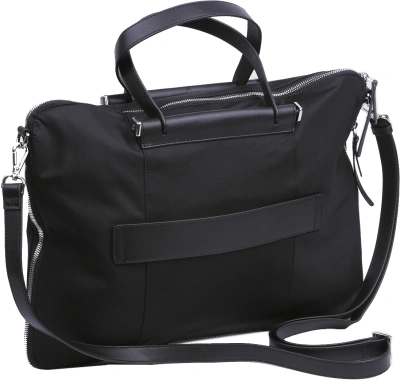 Деловая сумка женская Piquadro Lyra CA4021W92T/N с отделением для ноутбука 15.6" черная ткань/натур.кожа