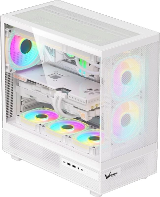 Корпус Formula Crystal Z8 белый без БП ATX 11x120mm 4x140mm 1xUSB3.0 audio bott PSU