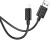 Кабель Hoco X88 Gratified USB (m)-Lightning (m) 1м черный коробка Кабель Hoco X88 Gratified USB (m)-Lightning (m) 1м черный коробка