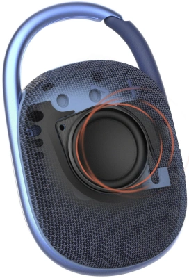 Колонка порт. JBL Clip 4 синий 5W 1.0 BT 15м 500mAh (JBLCLIP4BLU)