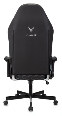 Кресло игровое Knight Neon черный/серебряный соты экокожа с подголов. крестов. металл