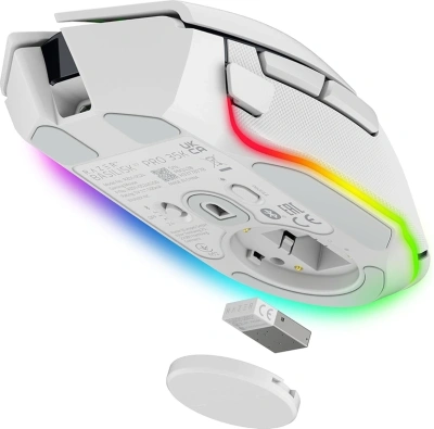 Мышь Razer Basilisk V3 Pro 35K белый оптическая 35000dpi беспров. BT/Radio USB-C/BT 11but (RZ01-05240200-R3G1)