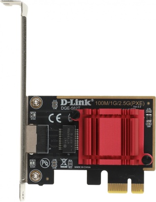 Сетевой адаптер 2.5G Ethernet D-Link DGE-562T DGE-562T/A2A PCI Express x1