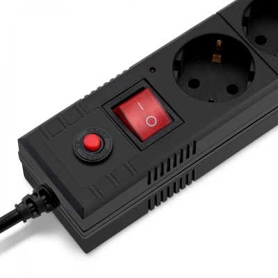 Сетевой фильтр Buro BU-SP1.8_USB_2A-W 1.8м (6 розеток) белый (коробка)