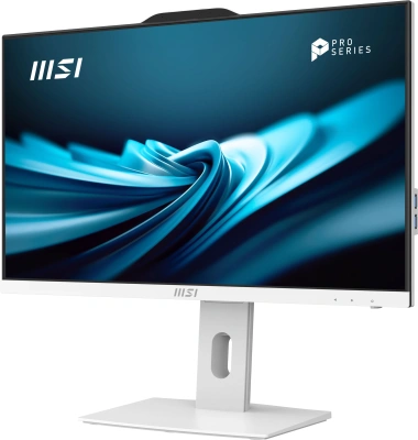 Моноблок MSI Pro AP242P 14M-668XRU 23.8" Full HD i7 14700 (2.1) 16Gb SSD512Gb UHDG 770 без ОС GbitEth WiFi BT 120W клавиатура мышь Cam белый 1920x1080