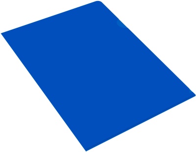 Папка-уголок Бюрократ -E310N/1BLU непрозрачный A4 пластик 0.18мм синий