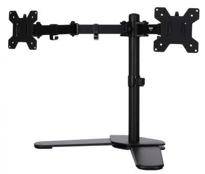 Кронштейн для мониторов ЖК Buro M042 черный 17"-27" макс.8кг настольный поворот и наклон