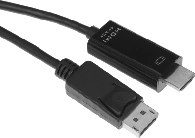 Кабель KingPrice KP-DP1.2-HD2.0-1.5m ver2.0 DisplayPort (m) HDMI (m) 1.5м черный