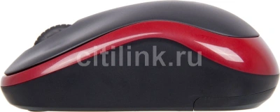 Мышь Logitech M185 черный/красный оптическая 1000dpi беспров. USB для ноутбука 2but (910-002633)